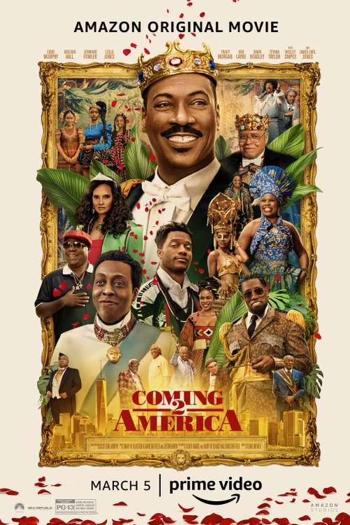 Tři dlouhá, prosperující desetiletí po okázalé svatbě prince Akeema (Eddie Murphy) a Lisy McDowellové , král Jaffe Joffer a pobočník Semmi cítí,  že v africkém království Zamunda se schyluje k potížím. Akeem má tři krásné dcery a žádného syna. Je tlačen ke zdi, když generál Izzi, megalomanský despota sousední země Nexdoria, sní o převzetí moci prostřednictvím politického sňatku svého syna a Akeemovy nejstarší dcery. A tak se nově korunovaný král Akeem a jeho důvěrník Semmi musí vrátit tam, kde to všechno začalo, do rušné čtvrti Queens v New Yorku. Od šamana má totiž informaci, že  před 21 lety  tam zplodil syna. O jeho existenci Akeem netušil, ale teď ho musí najít a přivést do Zamundy, aby se pŕipravil na roli prince a následníka trůnu. Ukáže se, že budoucí princ Lavelle je pravým synem svého otce a situacichce řešit po svém…Americká komedie (2021).Hrají: E. Murphy, A. Hall, J. Fowler, L. Jones, T. Morgan, K. Layne, S.i Headley, W. Snipes, J.E. Jones, J. Amos, T. Taylor.Režie: Craig Brewer(104min)