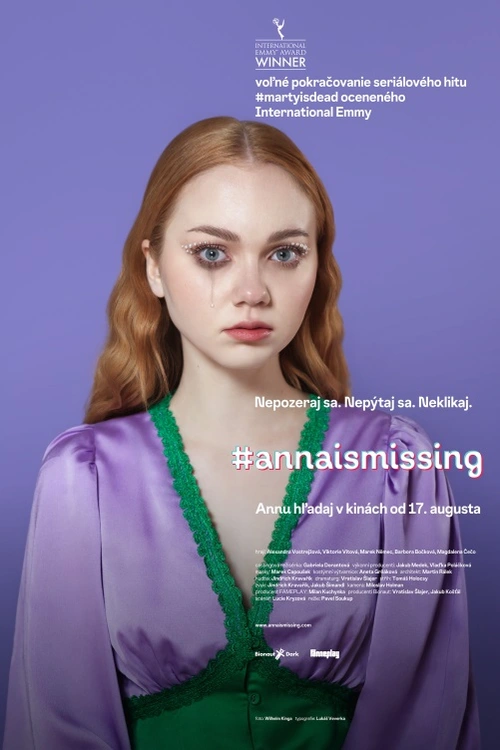Influencerka Anna zmizí tajemně z sítí. Když 15letá Nina najde Annačinu polonahou fotku v táty mobilu, rozhodne se ji najít. Tento thriller #annaismissing navazuje na Emmy oceněný seriál #martyisdead. Tento sled událostí změní Ninin i rodinný život.