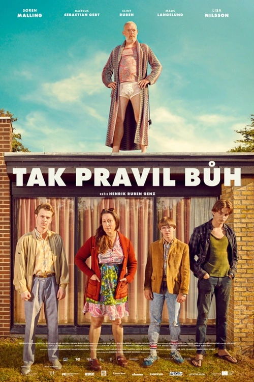 Jízlivý, sarkastický a dojemný rodinný portrét inspirovaný slavnou biografií dánského dramatika Jense Blendstrupa je zasazený do druhé poloviny 80. let, do doby, kdy explodoval Černobyl. Zachycuje nevšední rodinu, kterou pevnou rukou řídí podivínský psychiatr Uffe, muž mnoha podivných zálib. Patří mezi ně domácí pitky s pacienty i rázovitá výchova synů. Uffe se doma cítí být bohem. Ale bohové nemusí být dvakrát laskaví. Nevšední tragikomedie o podivné lásce, odpuštění a polévce ze šnapsu.