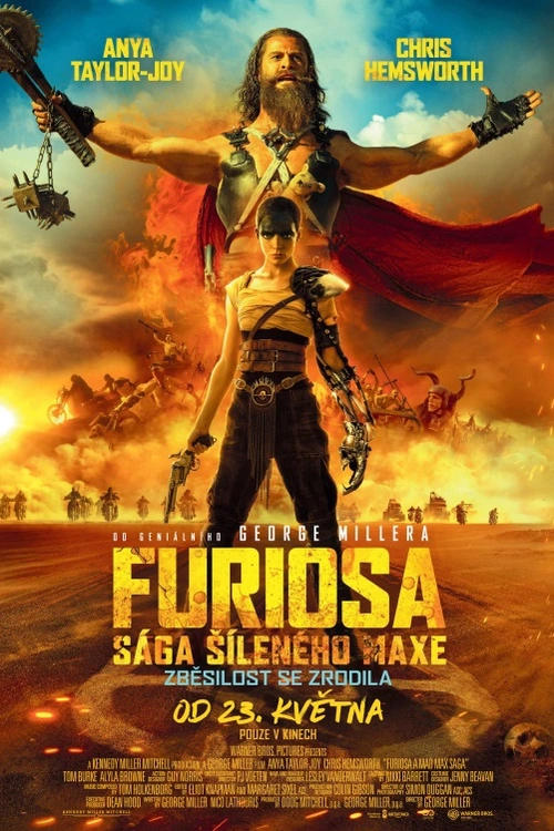 Anya Taylor-Joy a Chris Hemsworth hrají ve Furiosa: Sága Šíleného Maxe, natočeném oscarovým George Millerem. Tento film je očekávaným návratem do kultovního dystopického světa, který Miller vytvořil před 30 lety a odhalí původ ikonické postavy ze Šíleného Maxe.