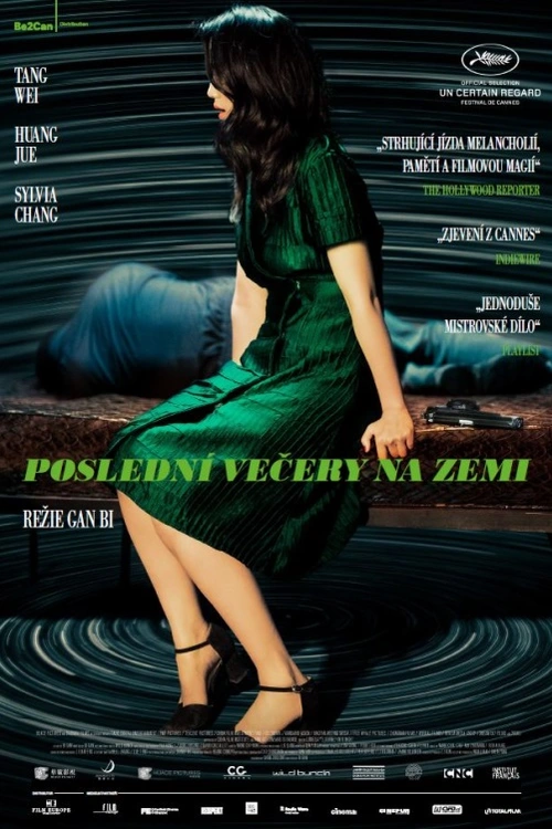 Hypnotický romantizující neo noir nejtalentovanějšího ze současných čínských filmařů Gan Biho je magickou meditací o prostoru a času i enigmatickou básní o ztrátě a bolesti. Film jako sen utkaný z nespolehlivé paměti a ještě nespolehlivější skutečnosti – barevně, světelně i kompozičně uhrančivý přelud narozený z melancholicky rozostřené přítomnosti a minulosti, která dost možná ani nebyla. Podmanivý rytmus a truchlivá obrazotvornost filmu o muži, který hledá svou dávno ztracenou lásku, evokuje ponuřejší a abstraktnější verzi raných filmů Wong Kar-Waie či vrcholných děl Andreje Tarkovského. Film, který nás zavádí do fantaskních ruin provinčního města Kaili na jihovýchodě Číny, vrcholí více než 50 minut trvajícím záběrem-zjevením natočeným bez jediného střihu ve 3D. Poslední večery na Zemi staví na mesmerizujícím efektu a náladě více než na zápletkách a zřetelné distribuci informací, činí tak ale z dobrého důvodu. Čím méně toho totiž víme, tím méně toho zapomeneme.