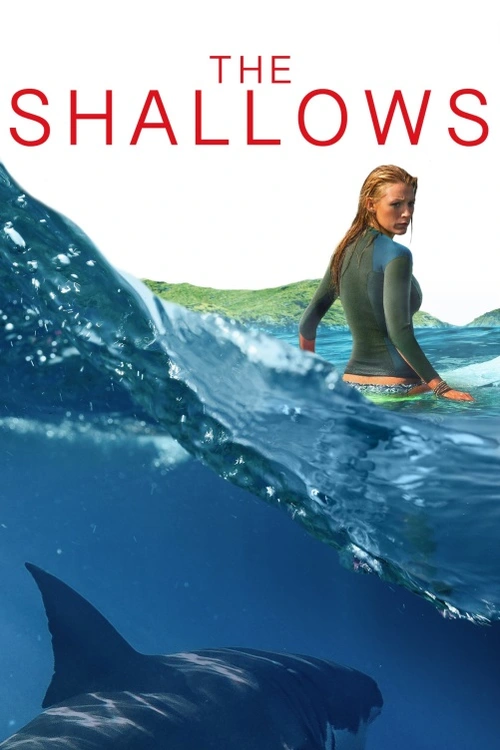 V thrilleru Mělčiny, surfařka Nancy (Blake Lively) je napadena žralokem na odlehlé pláži a uvězněna na moři nedaleko břehu. Navzdory pouhým 200 metrům ke břehu, překonání této vzdálenosti je boj dvou vůlí.