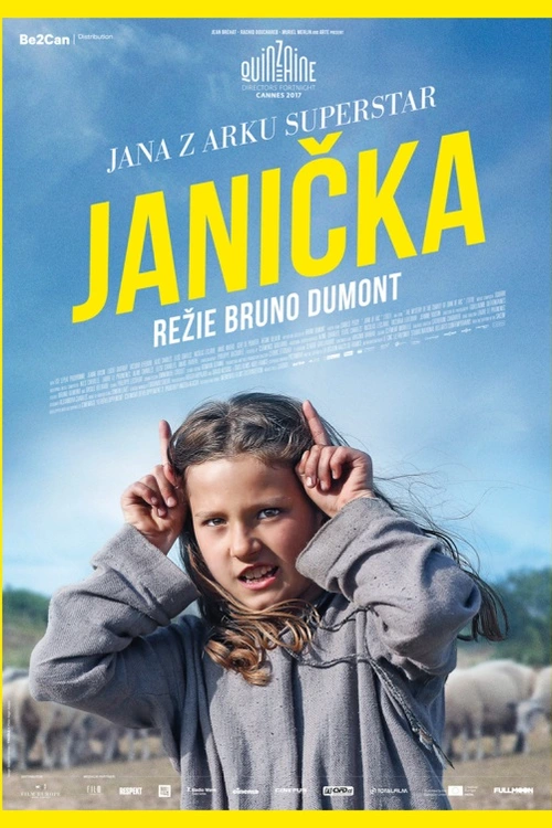 Filmy o její dospělosti jste viděli, muzikál o jejím dětství dosud ne. Francouzský mistr zakřivené reality Bruno Dumont natočil hudební a taneční snímek, jaký tu ještě nebyl. Bůh, Duch svatý, hair metal, rap, ovce, jeptišky, nepodařené scény, nejšílenější metafyzická besídka roku. Po nevydařené Ospalé zátoce se Dumont vrací do komediálně-retardační formy, kterou předvedl v seriálu Malej Quinquin. Nechte se osvítit!