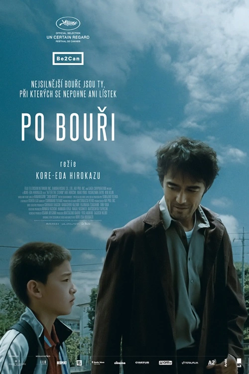 Mistrovské japonské rodinné drama o marnotratném muži, který hledá cestu ke svému malému synovi a bývalé ženě. Rjota je marnotratný syn, špatný otec a zkrachovalý spisovatel. Úspěch má dávno za sebou, a tak si přivydělává drobnými špinavými kšeftíky jako soukromé očko. Je rozvedený a ke svému jedenáctiletému synovi Šingovi nachází cestu jen horko těžko. Exmanželka Kjoko už začala nový život a na Rjotu se dívá spíše jako na vzdálenou vzpomínku. Odcizenou trojici ale jednoho večera svede dohromady blížící se tajfun.