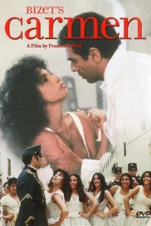Španělský hvězdný tenorista Plácido Domingo v roli Dona Josého ve filmové adaptaci tragické opery (1984). Spoluúčinkují: Julia Migenesová, Faith Eshamová a Ruggero Raimondi, Sbor francouzského rozhlasu a Orchestre National de France řídí Lorin Maazel. Choreografie Antonio Gades. Režie Francesco Rosi (Ve francouzském znění s titulky)