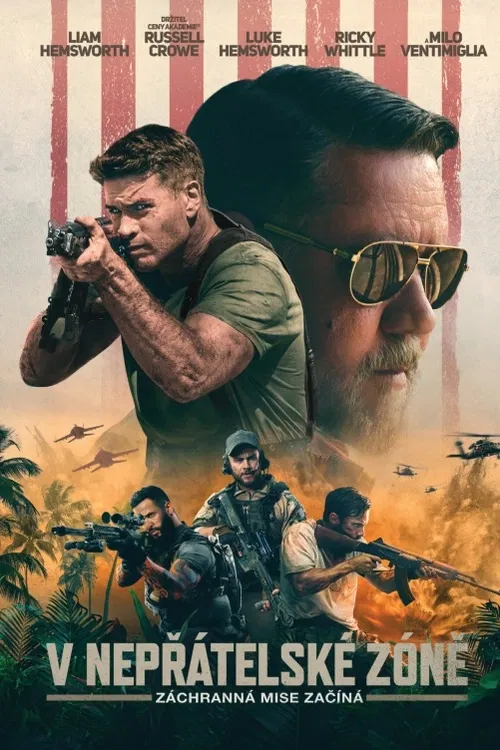 Tým Delta Force bojuje o přežití za pomoci pilota dronu Air Force, který je jejich očima na obloze. Tajná operace speciálních jednotek americké armády Delta Force na Jižních Filipinách se proměnila na brutální 48hodinovou bitvu o přežití. Nováček seržant Kinney (Liam Hemsworth) je vystaven přesile, když je jeho elitní tým přepaden hluboko v nepřátelském území. Je však odhodlán nenechat nikoho napospas . Jedinou nadějí je pilot dronu Air Force (Russell Crowe), který je naviguje v nepoznatelném nebezpečí, kde každý pohyb může být jejich posledním. Od néj závisí, jestli přežijí.Americký akční film (2024).Hrají: R. Crowe, Liam Hemsworth, Luke Hemsworth, M. Ventimiglia, R. Whittle, D. MacPherson, R. Rabiah, G. Wright, L. Lewis, J. Vieira.Režie: William Eubank(108min)