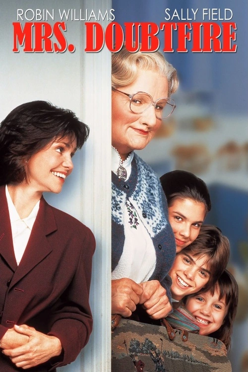 Daniel Hillard, otec, se převléká za britskou chůvu, paní Doubtfire, aby mohl trávit více času se svými dětmi. Jeho bývalá manželka ho obdivuje jako chůvu a ani netuší, že je to on. Tento film, s Robinem Williamsem v hlavní roli, je oblíbenou klasikou.