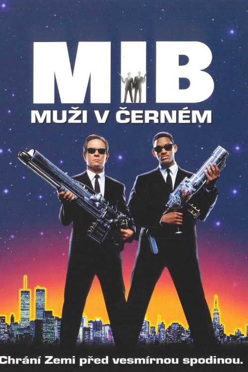 Muži v černém. "K" (Tommy Lee Jones), veterán tajné vládní agentury MiB, pronásleduje vetřelce z vesmíru na Zemi. Mladý polda "J" (Will Smith) se mu připojuje po náhodném setkání s mimozemšťanem. Společně musí čelit nejodpornějšímu a nejvíce naštvanému padouchovi z vesmíru, jenž ohrožuje Zemi.