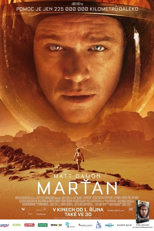 Sci-fi příběh trosečníka, který aby na Marsu přežil, musí si spoustu věcí vyrobit a dokonce i vypěstovat.