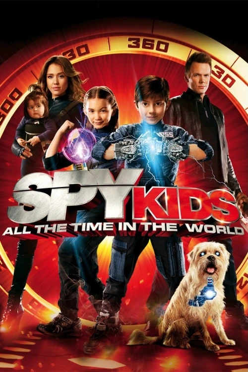 Jeden z prvních režisérů, kteří použili trojrozměrnost na Spy Kids 3D: Game Over, uznávaný filmový tvůrce Robert Rodriguez (Sin City, Machete) se vrací ke svému 450 milionovému dílu. Ve svém arsenálu má pro SPY KIDS 4: ALL THE TIME IN THE WORLD ve 3D připravené veškerou nejposlednější stereoskopickou technologii. Ve Spy Kids 4 hraje nádherná Jessica Alba super agentku Jessicu Wilson, která nedávno odešla do důchodu. Tato žena se snaží přivyknout životu mimo špionážní svět se svou novou rodinou, která neví nic o její bývalé profesi. Netřeba říkat, že Jessica zjistí, že život okolo domu může být větší výzvou než její nejnebezpečnější mise! A když drahocenné rodinné dědictví, které ji mělo přivést blíže k dětem, pustí ze řemene superpadoucha Time Keepera, Jessica musí pověsit svou zástěru na hřebík a vrátit se do akce. Teď, vhozeni do světa, který dosud znali jen z televize, Jessičiny děti, Cecil a