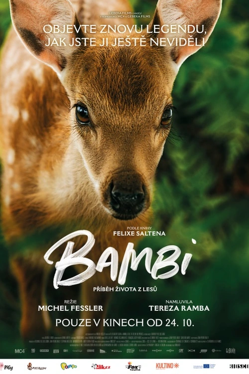 Bambi, mladý kolouch, je po příjezdu lovců odloučen od své matky a musí se s pomocí otce naučit přežít v divočině.