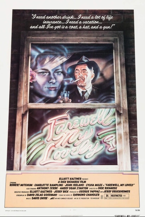 Policie pátrá, radí, informuje. Phil Marlowe pije, nadává a vyšetřuje. Kdo se k pachateli dostane jako první? Americký kriminální film podle románu Raymonda Chandlera (1975). Hrají: R. Mitchum, Ch. Ramplingová, J. Ireland, S. Milesová, J. Spinell a další. Režie Dick Richards