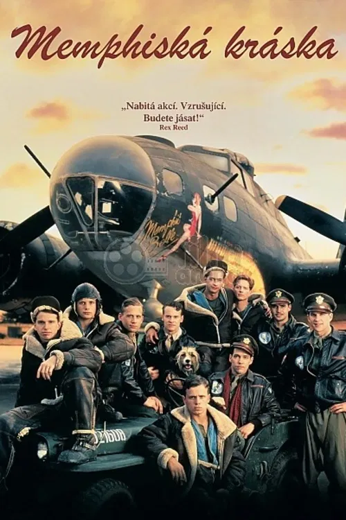 Posádka legendárního letounu B-17, který za války vykonal 24 nebezpečných náletů nad okupovanou Evropou, letí na svou poslední misi. Na útoku na Brémy se má podílet nejproslulejší bombardér své doby, který je přezdívaný podle malby na trupu Memphiská kráska. Americký válečný film (1990). Hrají M. Modine, E. Stoltz, T. Donovan, D. B. Sweeney a další. Režie M. Caton-Jones