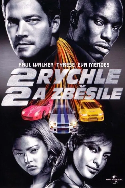 Rychle a zběsile 2. Paul Walker přišel o práci poté, co nechal šéfa ilegálních pouličních závodů uniknout před zákonem. Teď se vrací do Miami se starým parťákem a pracuje v utajení pro policii, aby se vyhnul stíhání za své činy. Pomáhá nádherné Eve Mendes vystopovat pochybného obchodníka. A znovu závodí, tentokrát o svůj vlastní život... Americko-německý akční film (2003). Dále hrají T. Gibson, C. Hauser, Ch. Bridges, J. Remar, Th. Barry a další. Režie J. Singleton