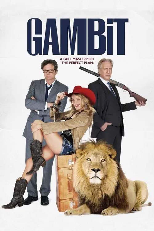 Kurátor Harry Deane (Colin Firth) zorganizuje za pomoci svého přítele, majora Wingatea (Tom Courtenay), velkolepý podvod, při němž chce připravit o značnou sumu svého nenáviděného šéfa, snobského tiskového magnáta Lionela Shabandara (Alan Rickman). V jejich rafinovaném plánu hrají hlavní role nezvěstný obraz od Moneta a prostořeká jezdkyně rodea P. J. Puznovská (Cameron Diazová). Povídka Gambit amerického autora Sidneyho Carrolla byla poprvé zfilmována v roce 1966 anglickým veteránem Ronaldem Neamem a hlavní role si v ní zahráli Michael Caine a Shirley MacLaineová. Pod scénářem podstatně pozměněného britsko-amerického remaku z roku 2012 jsou podepsáni bratři Coenové, kteří tu zcela výjimečně pracovali pro jiného režiséra, amerického tvůrce Michaela Hoffmana, jenž je např. známý historickým dramatem Čas smyslnosti (1995), romantickou komedií Báječný den (1996) nebo shakespearovskou adaptací Sen noci svatojánské (1999). Dobře promyšlený plán samozřejmě nefunguje tak, jak si jeho mazaní protagonisté představova