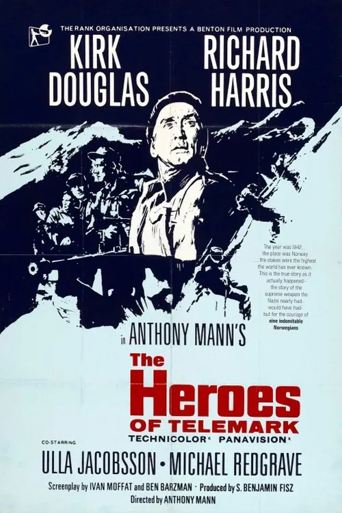 Pouze udatnost norského odboje zabránila nacistům získat atomovou bombu. Britský válečný film s Kirkem Douglasem a Richardem Harrisem v hlavních rolích (1965). Dále hrají: U. Jacobssonová, M. Redgrave, D. Weston, R. Michael, A. Diffring, E. Porter, K. Stepanek a další. Režie Anthony Mann