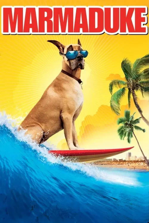 Marmaduke. Když se přerostlý psí puberťák Marmaduk přestěhuje se svou rodinou do nového domova, brzy poznává, že sem příliš nepasuje. Najít se svou extrémní velikostí čtyřnohé přátele není úplně snadné. Naštěstí však má nejlepšího kámoše, kocoura Carlose, který mu hlídá záda... Americká rodinná komedie (2010). Hrají O. Wilson, E. Stone, G. Lopez, C. Mintz-Plasse, S. Coogan, S. Ferguson, K. Sutherland a další. Režie T. Dey