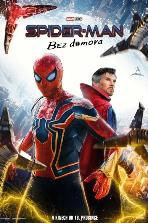V poprvé se totožnost Spider-Mana prozradí, jeho život se propojí se zodpovědností superhrdiny, ohrožujíc nejbližší. Po žádosti o pomoc Doctoru Strange nastává realitou rozervanou kouzlem, odkud pronikají mocní zloduši paralelních světů. Tato výzva změní budoucnost Petera a paralelních světů.