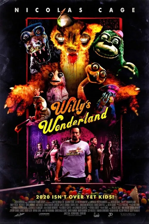 Bezejmenný tulák vezme práci uklízeče v zavřeném zábavním centru jménem Willy's Wonderland. Uklízení se však v záhy stane bojem o holý život. Dříve mírumilovní mechaničtí roboti ožívají a dychtí po lidské krvi.