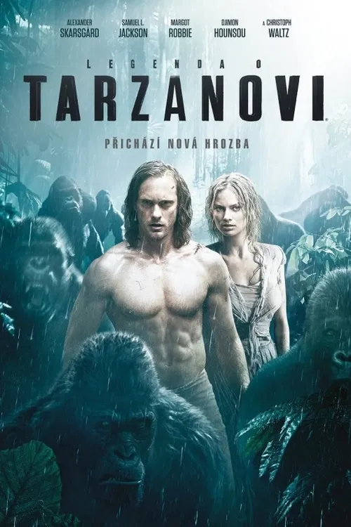 Legenda o Tarzanovi. Alexander Skarsgard před lety vyměnil africkou džungli za život Johna Claytona III, Lorda Greystoka. Z poklidného života ve městě po boku své milované ženy Margot Robbie ho vytrhne až mise s úkolem vrátit se do Konga jakožto emisar parlamentu. Netuší ovšem, že se má stát pěšákem ve smrtelně nebezpečné hře, jíž vládne hrabivost a touha po pomstě... Kanadsko-americko-britský film (2016). Dále hrají E. Purnell, S. L. Jackson, Ch. Waltz, D. Hounsou, J. Broadbent, C. Crump a další. Režie D. Yates