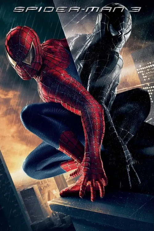 Spider-Man 3. Ve třetí části série Pavoučí muž s Tobeym Maguirem v hlavní roli, se kromě padouchů vypořádává i se svým temným já. Jako Peter Parker bojuje za lásku Mary Jane, zatímco jeho přeměna přináší temnou sílu. Režie: Sam Raimi.