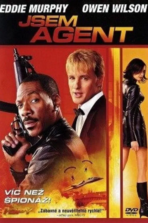 Jsem agent. Agent Owen Wilson a šampión střední váhy Eddie Murphy musí získat zpět nejmodernější americké průzkumné letadlo, kterého se zmocnil zločinecký překupník se zbraněmi. Jenže vzájemné vztahy, ješitnost a touha po krásné, ale velmi záhadné Famke Janssen jejich úkol poněkud komplikují... Americká komedie (2002). Dále hrají M. McDowell, G. Cole, P. Lewis a další. Režie B. Thomas