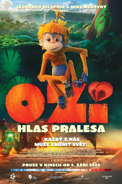 Toto je příběh malé odvážné orangutanky Ozi, která žila hluboko v deštném pralese se svými rodiči, až dokud požár nezpustošil jejich strom i celý les. Ozi je oddělena od mámy a táty, ale naštestí se jí ujmou laskaví majitelé útulku Kirani a Robert. Naučí ji komunikovat znakovou řečí a Ozi má talent. Její příběh ovládne sociální média a získá fanoušky po celém světě. Když se dozví, že její rodiče by mohli být naživu, rozhodne se je hledat a říct světu, co se děje s deštným pralesem, než bude příliš pozdě. S pomocí nových přátel, drzé opice Chance a roztomilého nosorožce Honkuse Ozi zjišťuje, že jeden hlas skutečně dokáže změnit svět.Britsko - francouzský animovaný film (2023).Režie: Tim Harper(86min)