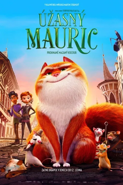 Úžasný Mauric. Vychytralý mluvící kocour Maurice vede partu inteligentních krys a lidského mladíka Keitha, který umí hrát na píšťalu. Společně cestují od města k městu s vynalézavým trikem, který jim vždy vydělá slušné peníze. Teď ale dorazili do města, kde něco nehraje... Britsko- německý animovaný flm (2022). Režie T. Genkel, F. Westermann a další.